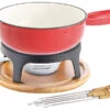 Rosenstein & Söhne Fondue:Käsefondue-Set Aus Emailliertem Gusseisen, Ø24 Cm -Einrichtungsgeschäft nc2205 8