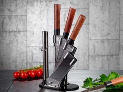 TokioKitchenWare Messerständer:Messerblock Aus Acrylglas Für 4 Messer U. Schleifstab 9 TokioKitchenWare Messerständer:Messerblock Aus Acrylglas Für 4 Messer U. Schleifstab -Einrichtungsgeschäft nc2211 3