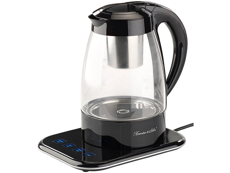 Rosenstein & Söhne Teeautomat:Vollautomatischer Wasserkocher Und Teebereiter WSK-500.tmp, 1,2 L 4 Rosenstein & Söhne Teeautomat:Vollautomatischer Wasserkocher Und Teebereiter WSK-500.tmp, 1,2 L – Bild 2
