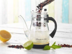 Rosenstein & Söhne Eisteemaschine:Eistee- & Tee-Bereiter-Kanne Mit Komfort-Brühfunktion, 850ml -Einrichtungsgeschäft nc2317 3