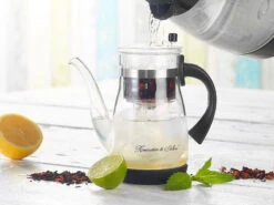 Rosenstein & Söhne Eisteemaschine:Eistee- & Tee-Bereiter-Kanne Mit Komfort-Brühfunktion, 850ml -Einrichtungsgeschäft nc2317 4