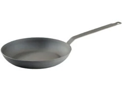 TS Schmiedeeiserne Pfanne:Kaltgeschmiedete Bratpfanne Mit 4,8 Cm Hohem Rand, Ø 28 Cm