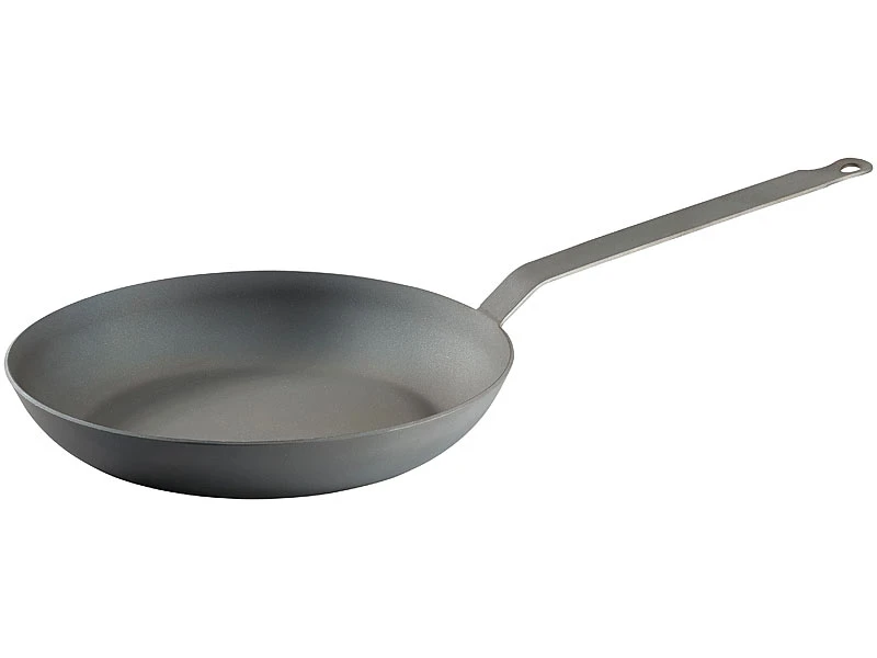 TS Schmiedeeiserne Pfanne:Kaltgeschmiedete Bratpfanne Mit 4,8 Cm Hohem Rand, Ø 28 Cm 3 TS Schmiedeeiserne Pfanne:Kaltgeschmiedete Bratpfanne Mit 4,8 Cm Hohem Rand, Ø 28 Cm