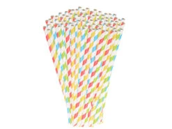 PEARL Cocktailhalm:400 Retro Papier-Trinkhalme In 4 Farben, Gestreift, Lebensmittelecht -Einrichtungsgeschäft nc2439 6
