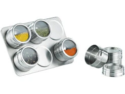 Rosenstein & Söhne Gewürz Regal:2er-Set Magnetisches Gewürzboard Mit 6 Gewürzstreuern 7 Rosenstein & Söhne Gewürz Regal:2er-Set Magnetisches Gewürzboard Mit 6 Gewürzstreuern -Einrichtungsgeschäft nc2710 0