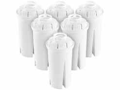 Rosenstein & Söhne Wasserfilter Kartuschen:Filterkartuschen Rund, 6er Pack, Passend Für Brita Classic
