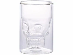 Cucina Di Modena Trink-Gläser:2er-Set Doppelwandige Trinkgläser Totenkopf, Spülmaschinenfest, 0,4 L -Einrichtungsgeschäft nc2740 3