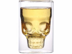 Cucina Di Modena Trink-Gläser:2er-Set Doppelwandige Trinkgläser Totenkopf, Spülmaschinenfest, 0,4 L -Einrichtungsgeschäft nc2740 4