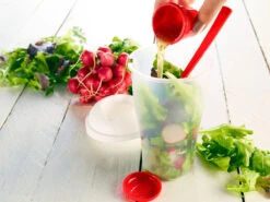 Rosenstein & Söhne Salat To Go Boxen:Salat-to-go-Becher Mit Dressingbehälter & Gabel, Ideal Auch Für Obst -Einrichtungsgeschäft nc2753 0