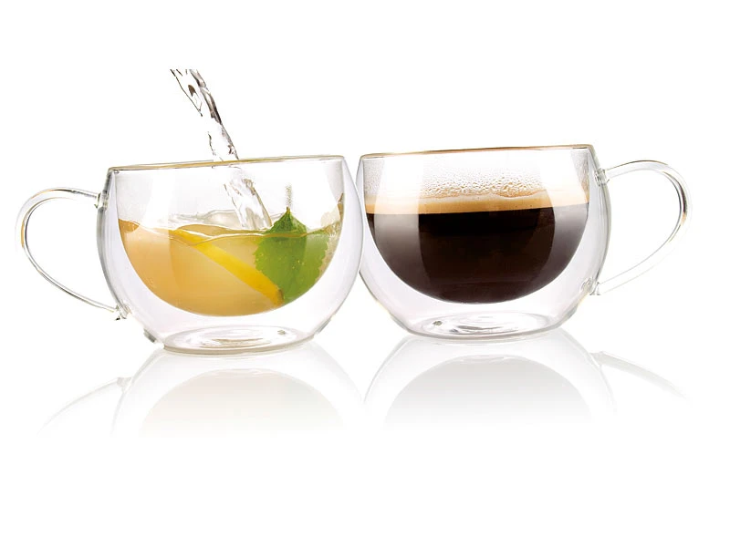 Cucina Di Modena Teegläser:Doppelwandiges Kaffee- & Tee-Glas, 2er-Set 3 Cucina Di Modena Teegläser:Doppelwandiges Kaffee- & Tee-Glas, 2er-Set