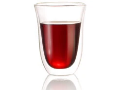 Cucina Di Modena Thermogläser:2er-Set Doppelwandige Trinkgläser, Borosilikat-Glas, Spülmaschinenfest