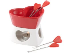 Rosenstein & Söhne Schokoladenfondue:Schokofondue In Herzform