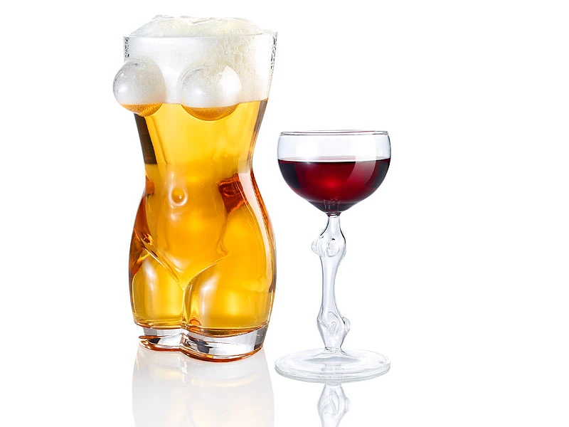 Cucina Di Modena Glas Frauenkörper:Frauenkörper-Weinglas, 2er-Set 4 Cucina Di Modena Glas Frauenkörper:Frauenkörper-Weinglas, 2er-Set – Bild 2