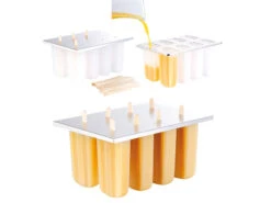 Rosenstein & Söhne Glaceformen:Eis-am-Stiel-Bereiter Mit 8 Eisformen Und 24 Holzstielen, 2er-Set -Einrichtungsgeschäft nc2834 5