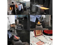 TokioKitchenWare Küchenmesser:3-teiliges Messerset, Handgefertigt, Mit Echtholzgriff -Einrichtungsgeschäft nc2858 15 1