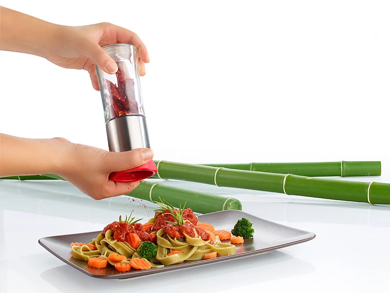 Rosenstein & Söhne Chillimühle:Gewürz- Und Chilimühle Mit Edelstahl-Mahlwerk 4 Rosenstein & Söhne Chillimühle:Gewürz- Und Chilimühle Mit Edelstahl-Mahlwerk – Bild 2