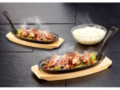 TS Gusspfanne:Profi-Gusseisen-Servierpfanne Mit Untersetzer, 24 X 14 X 2,2 Cm, 820 G -Einrichtungsgeschäft nc2900 3 1