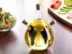 Cucina Di Modena Essig Öl Spender:Mundgeblasener Glas Essig- & Ölspender, Drei Getrennten Kammern, 500ml 7 Cucina Di Modena Essig Öl Spender:Mundgeblasener Glas Essig- & Ölspender, Drei Getrennten Kammern, 500ml -Einrichtungsgeschäft nc2916 2