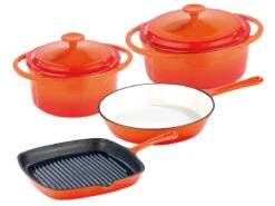 TS Topf Und Pfannenset:Topf- Und Pfannen-Set Aus Gusseisen, 4-teilig