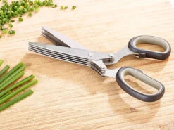 Rosenstein & Söhne Kräuter-Schere:2er-Set Kräuterscheren Mit Reinigungskamm -Einrichtungsgeschäft nc2931 3 1