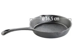 TS Bratpfanne Induktion:4er-Set Gusseisen-Pfannen Mit Je 1x Ø 12,5 / 16,5 / 21 Und 30 Cm -Einrichtungsgeschäft nc2939 1
