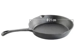 TS Bratpfanne Induktion:4er-Set Gusseisen-Pfannen Mit Je 1x Ø 12,5 / 16,5 / 21 Und 30 Cm -Einrichtungsgeschäft nc2940 1