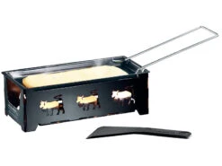 Rosenstein & Söhne Raclette Teelichtofen:3er-Set Teelicht-Raclette, Mit Schaber -Einrichtungsgeschäft nc2962 4