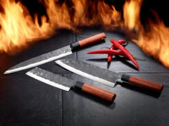 TokioKitchenWare Santoku Messer:Kochmesser Mit Echtholzgriff, Handgefertigt -Einrichtungsgeschäft nc2971 1