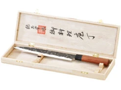 TokioKitchenWare Filetiermesser:Filiermesser Mit Echtholzgriff, Handgefertigt