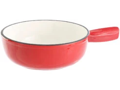 Rosenstein & Söhne Fondue:Käsefondue-Set Aus Emailliertem Gusseisen, Ø24 Cm -Einrichtungsgeschäft nc2986 0