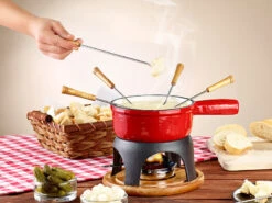 Rosenstein & Söhne Fonduepfanne:Käsefondue-Topf Aus Gusseisen, 16 Cm -Einrichtungsgeschäft nc2987 1