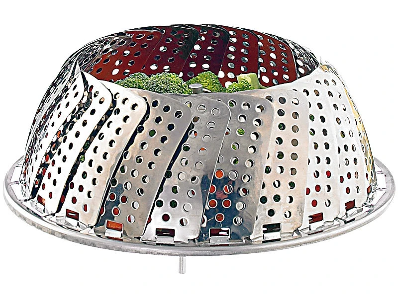 Rosenstein & Söhne Dämpfeinsatz:2er-Set Dampfgar-Einsatz Für Alle Töpfe Von 18 Bis 27 Cm 4 Rosenstein & Söhne Dämpfeinsatz:2er-Set Dampfgar-Einsatz Für Alle Töpfe Von 18 Bis 27 Cm – Bild 2