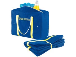 PEARL Flaschentasche:2er-Set Zusammenfaltbare Nylon-Kühltaschen, 21 Liter, EPE-isoliert -Einrichtungsgeschäft nc3112 3