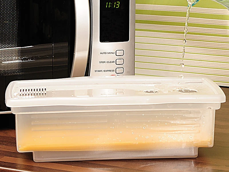 Rosenstein & Söhne Spaghetti-Kocher:2er-Set Spaghetti-Garer Für Die Mikrowelle 8 Rosenstein & Söhne Spaghetti-Kocher:2er-Set Spaghetti-Garer Für Die Mikrowelle – Bild 6