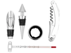 Carlo Milano Korkenzieher:3x 5-teiliges Sommelier-Set In Edler Geschenkbox Für 1 Weinflasche -Einrichtungsgeschäft nc3353 8