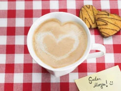 Rosenstein & Söhne Henkel-Tasse Für Kaffee:6er-Set Porzellan-Tassen In Herzform -Einrichtungsgeschäft nc3372 2