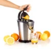 Rosenstein & Söhne Elektrische Saftpresse:Elektrische Zitruspresse Aus Edelstahl, 100 Watt