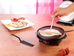Rosenstein & Söhne Mini Crepes Maker:Elektrischer Mini-Crêpes-Maker, 500 Watt, Ø 18 Cm -Einrichtungsgeschäft nc3626 1 1