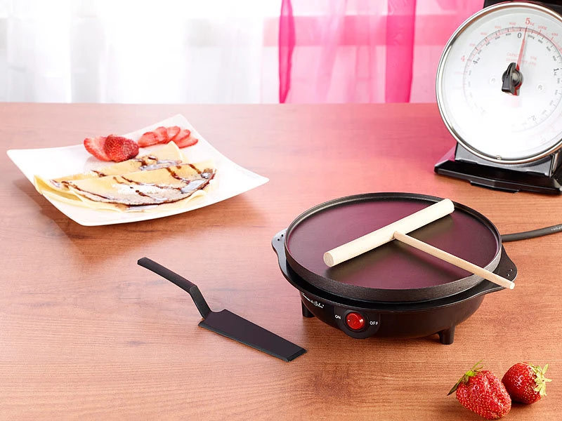 Rosenstein & Söhne Elektro-Crepes-Platten:Elektrischer Mini-Crêpes-Maker PKM-100,Versandrückläufer 4 Rosenstein & Söhne Elektro-Crepes-Platten:Elektrischer Mini-Crêpes-Maker PKM-100,Versandrückläufer – Bild 2