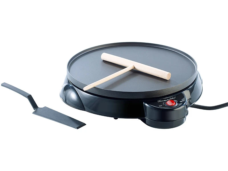 Rosenstein & Söhne Crepes Maker:Elektrischer Medium-Crêpes-Maker, 650 Watt, Ø 23 Cm 4 Rosenstein & Söhne Crepes Maker:Elektrischer Medium-Crêpes-Maker, 650 Watt, Ø 23 Cm – Bild 2