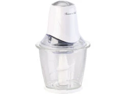 Rosenstein & Söhne Multizerkleinerer:Elektrischer Mini-Zerkleinerer, 4 Klingen & Glasbehälter, 400 W, 1,5 L