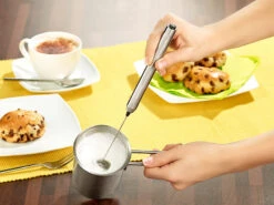 Rosenstein & Söhne Milchaufschäumer Camping:2 Milchaufschäumer-Sticks Mit Edelstahl-Gehäuse, Spiralquirl, Ø 24 Mm -Einrichtungsgeschäft nc3638 2 1