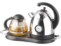 Rosenstein & Söhne Wasserkocher Station:Edelstahl-Wasserkocher Mit Teekanne Und Stövchen (Versandrückläufer) 12 Rosenstein & Söhne Wasserkocher Station:Edelstahl-Wasserkocher Mit Teekanne Und Stövchen (Versandrückläufer) -Einrichtungsgeschäft nc3651 2 1