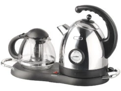 Rosenstein & Söhne Elektrische Teekanne:Edelstahl-Wasserkocher WSK-300.set Mit Teekanne -Einrichtungsgeschäft nc3651 8