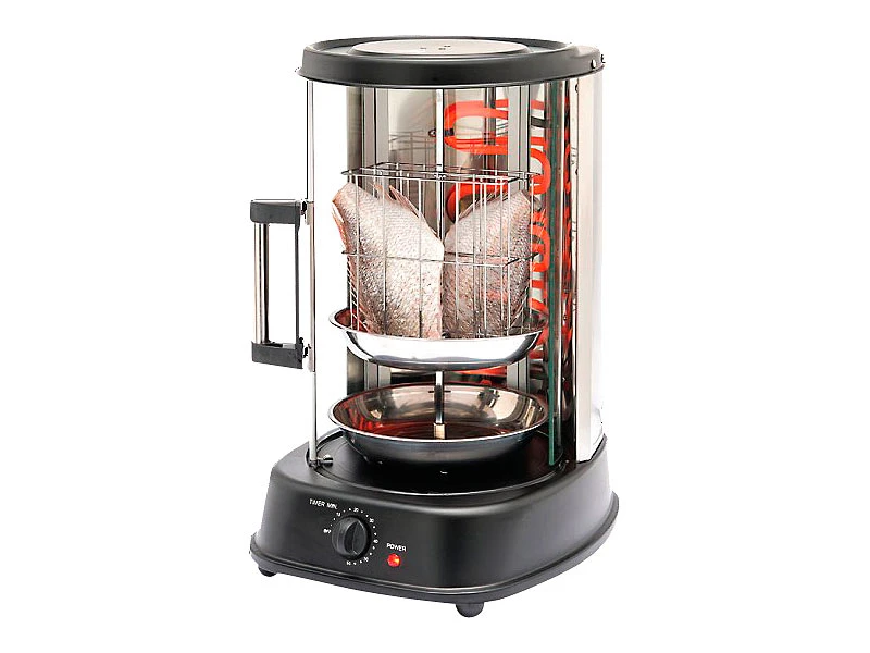 Rosenstein & Söhne Dönergrill:Geschlossener Döner- Und Schaschlik-Grill DSG-300, 1.500 Watt 4 Rosenstein & Söhne Dönergrill:Geschlossener Döner- Und Schaschlik-Grill DSG-300, 1.500 Watt – Bild 2