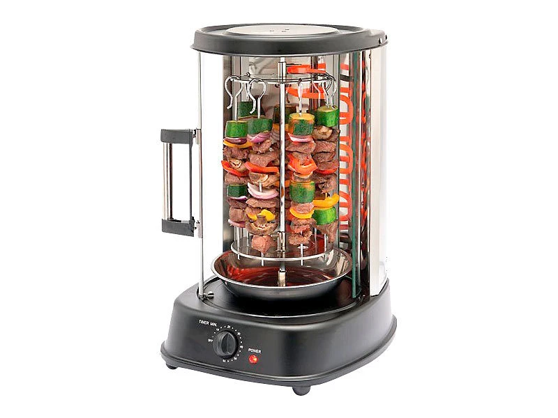 Rosenstein & Söhne Dönergrill:Geschlossener Döner- Und Schaschlik-Grill DSG-300, 1.500 Watt 5 Rosenstein & Söhne Dönergrill:Geschlossener Döner- Und Schaschlik-Grill DSG-300, 1.500 Watt – Bild 3