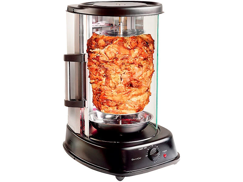 Rosenstein & Söhne Dönergrill:Geschlossener Döner- Und Schaschlik-Grill DSG-300, 1.500 Watt 3 Rosenstein & Söhne Dönergrill:Geschlossener Döner- Und Schaschlik-Grill DSG-300, 1.500 Watt