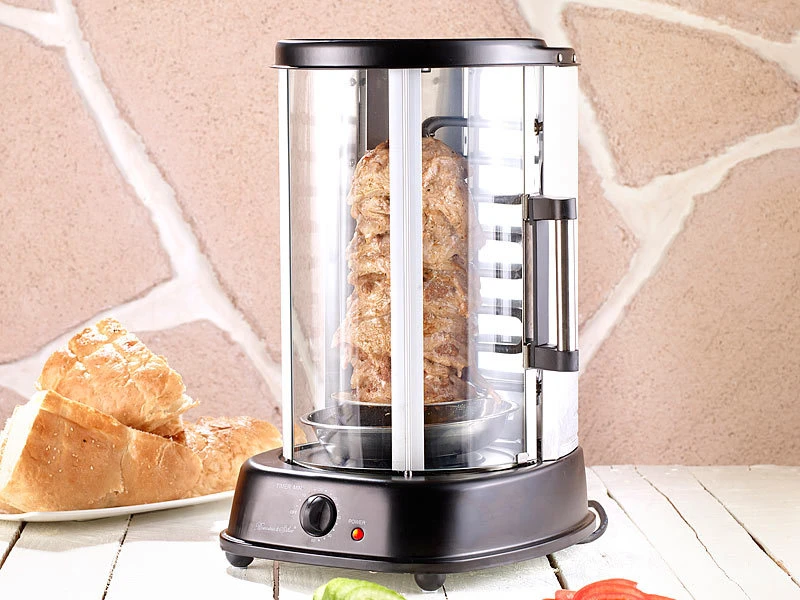 Rosenstein & Söhne Dönergrill:Geschlossener Döner- Und Schaschlik-Grill DSG-300, 1.500 Watt 7 Rosenstein & Söhne Dönergrill:Geschlossener Döner- Und Schaschlik-Grill DSG-300, 1.500 Watt – Bild 5