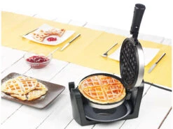 Rosenstein & Söhne Waffeleisen Amerikanisch:180° Drehbares Waffeleisen Für Belgische Waffeln, Edelstahl, 1.000 W 7 Rosenstein & Söhne Waffeleisen Amerikanisch:180° Drehbares Waffeleisen Für Belgische Waffeln, Edelstahl, 1.000 W -Einrichtungsgeschäft nc3687 3