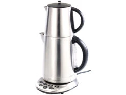 Rosenstein & Söhne Teemaschine:2in1-Edelstahl-Wasserkocher WSK-250.set & Teekanne -Einrichtungsgeschäft nc3688 0 1